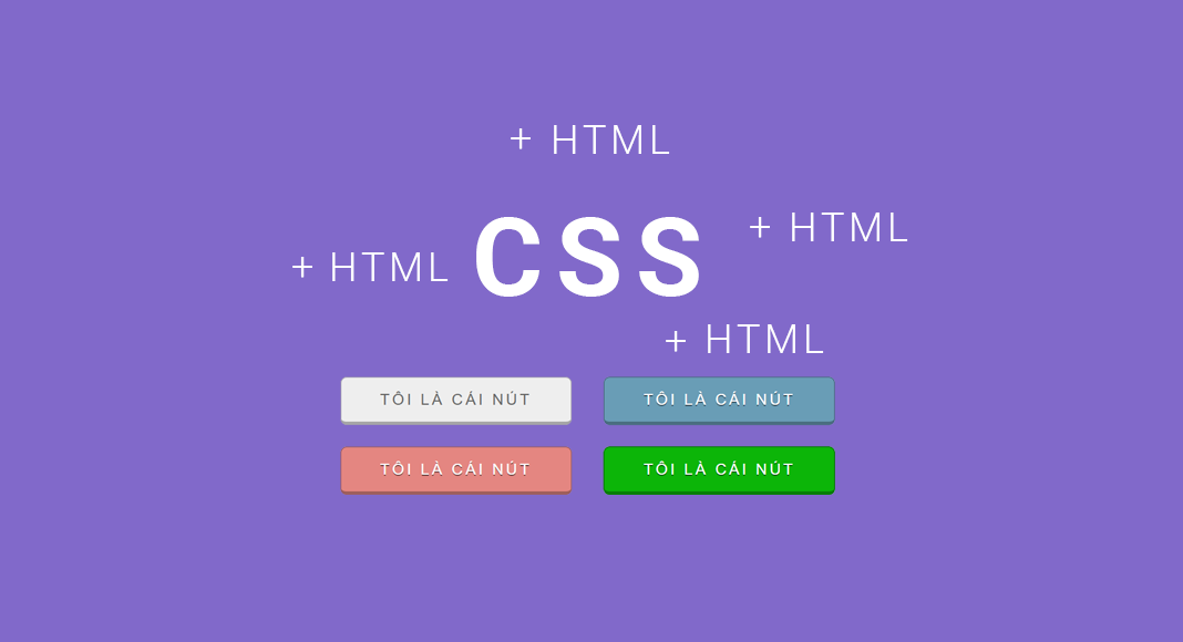 Tạo nút bóng đổ cổ điển với CSS đơn giản