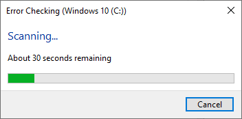 Chạy chkdsk trong Windows 8-10